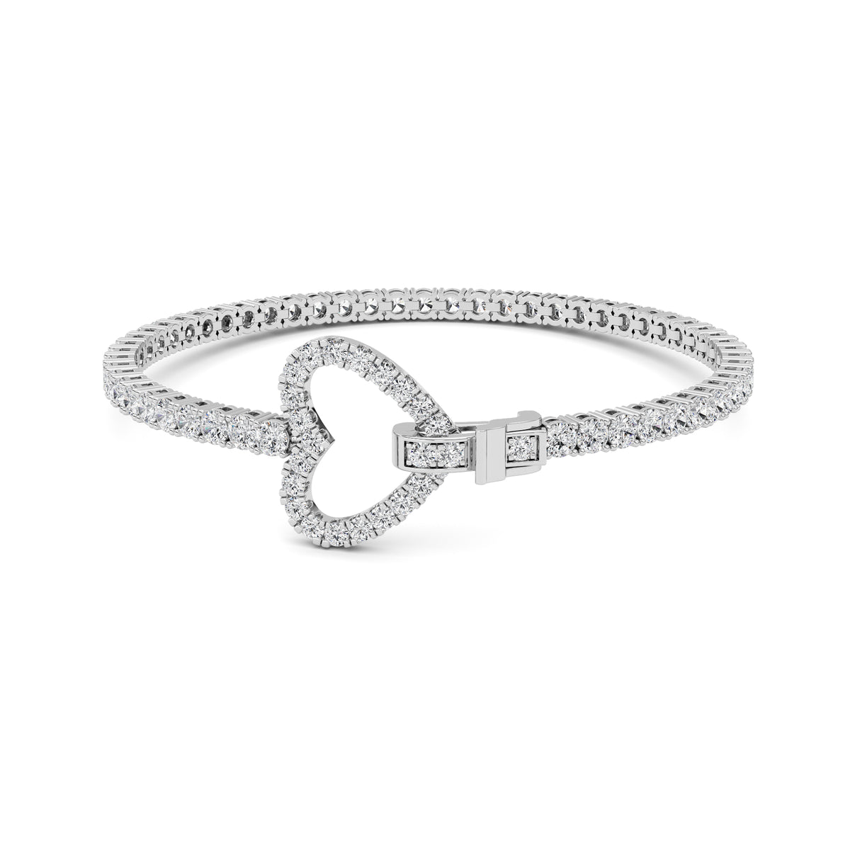 Round Shaped Lab Grown Diamond Bracelet