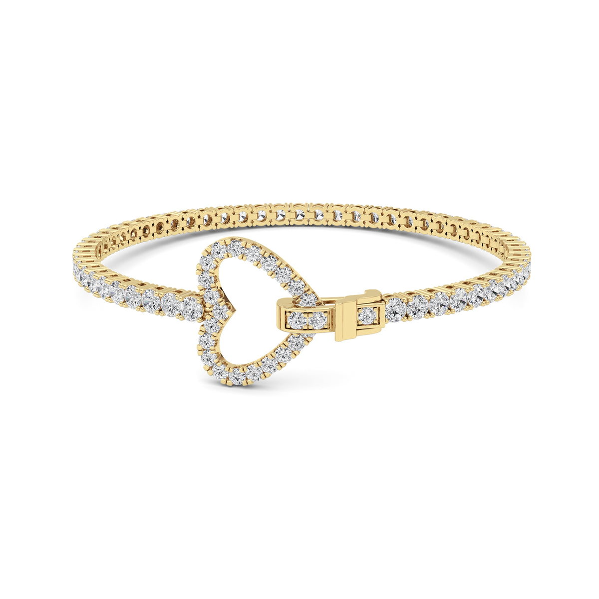 Round Shaped Lab Grown Diamond Bracelet