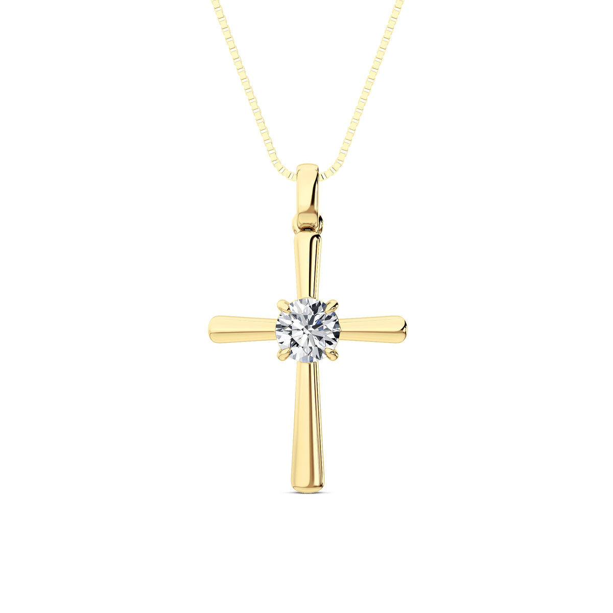 Round Shaped Lab Grown Diamond Necklace