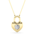 Round Shaped Lab Grown Diamond Necklace