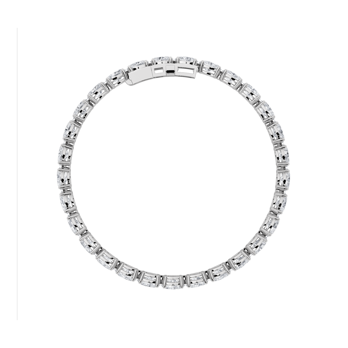 Lab Grown Diamond East West Line Bracelet