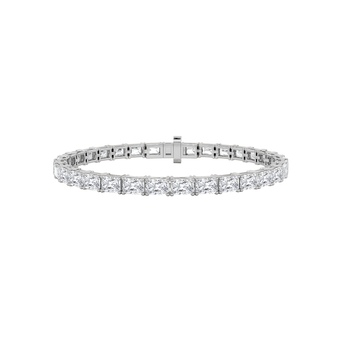 Lab Grown Diamond East West Line Bracelet