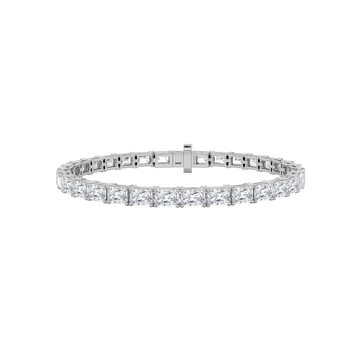 Lab Grown Diamond East West Line Bracelet