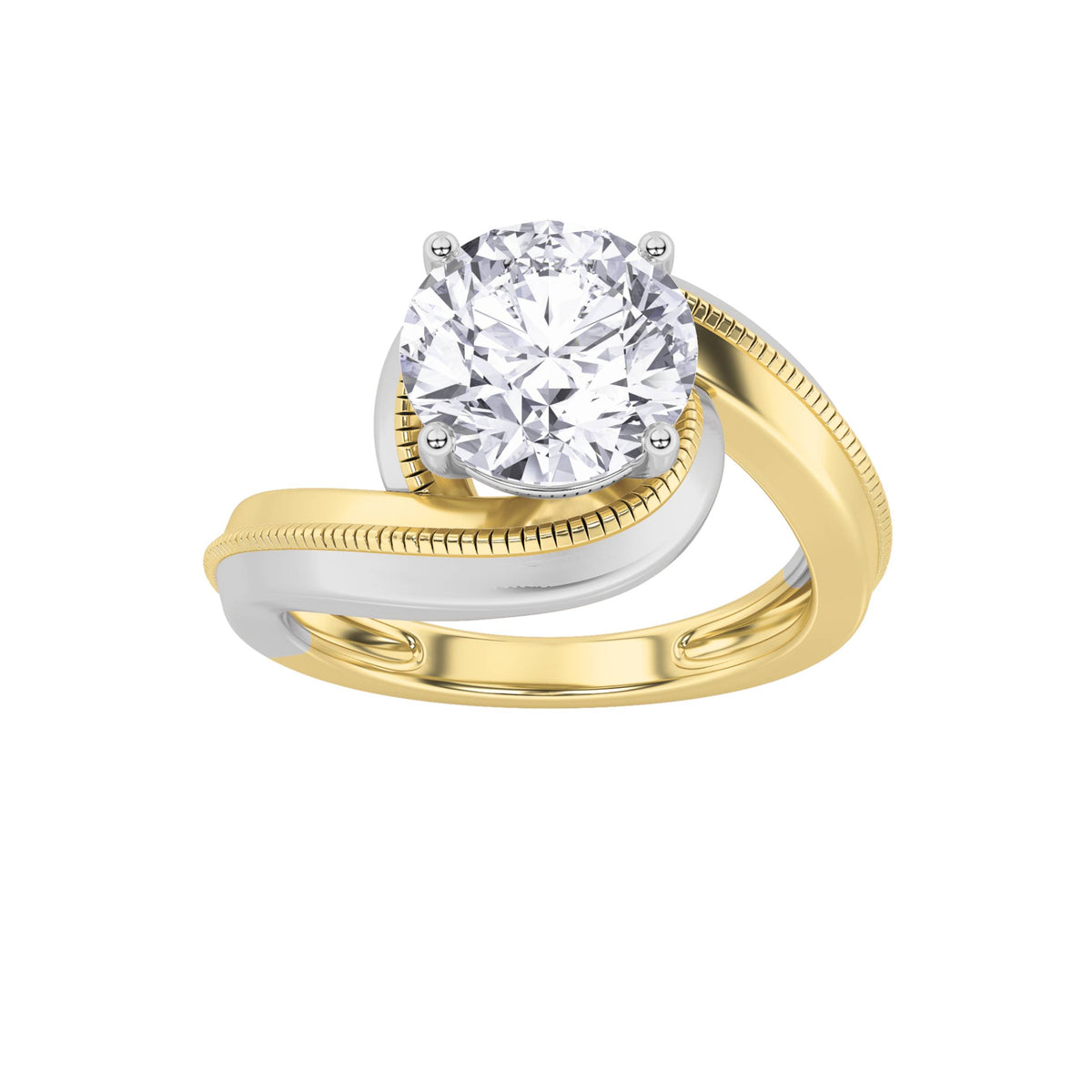 Round Shaped Lab Grown Diamond Ring