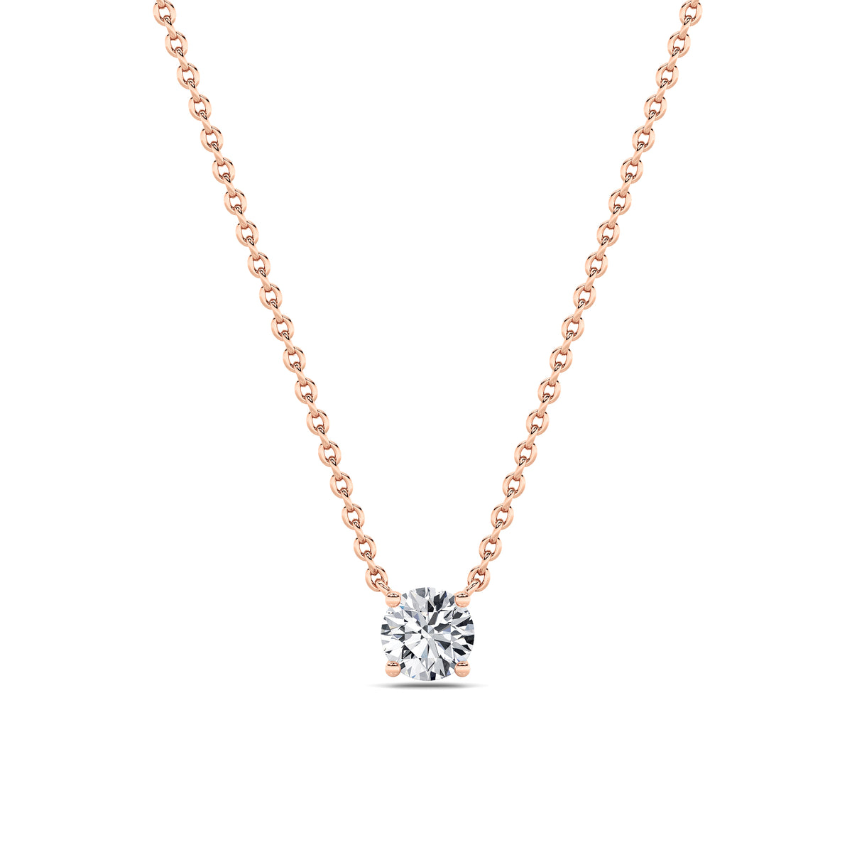 Lab Grown Diamond East West Solitaire Necklace
