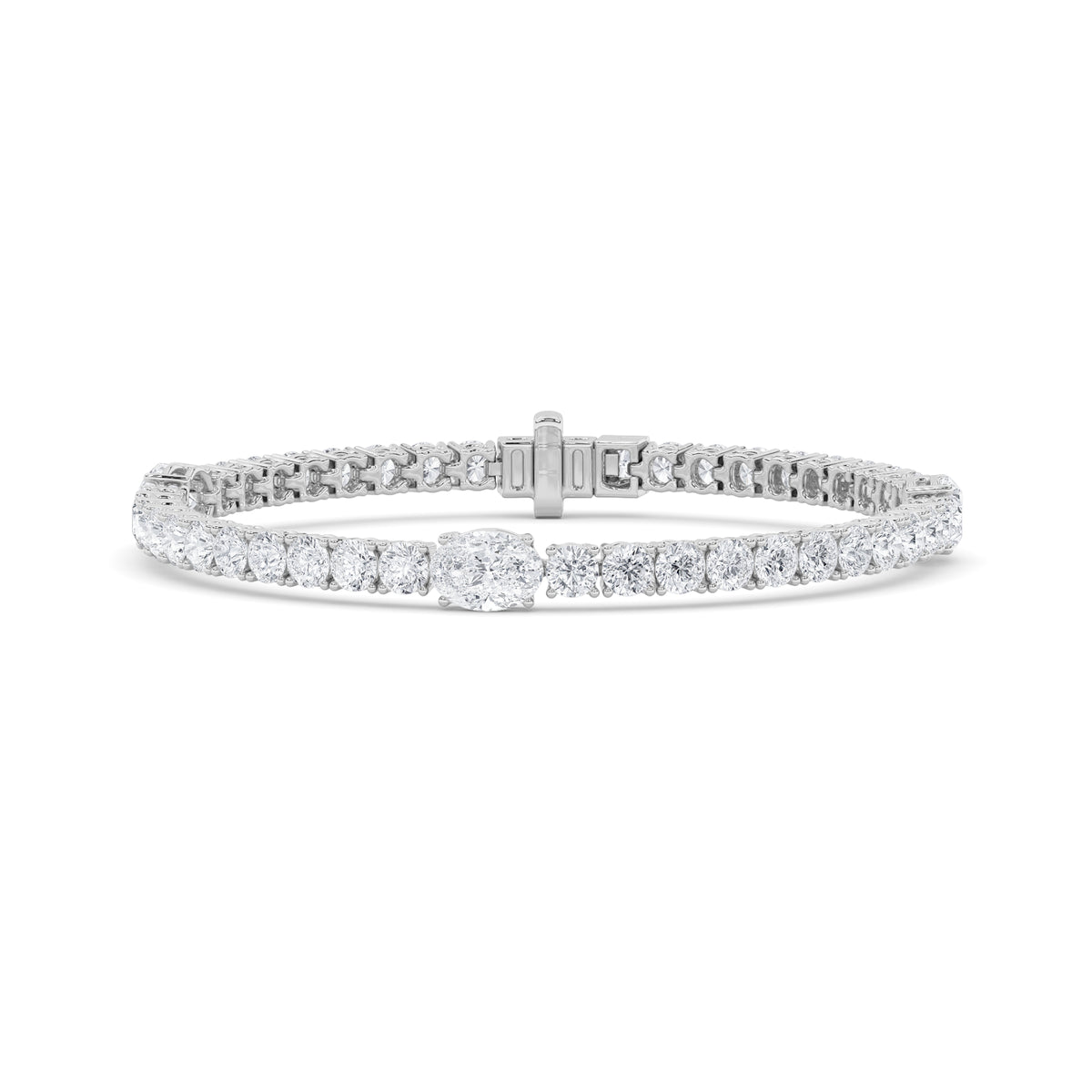 Lab Grown Diamond East West Station Bracelet