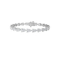Pear Shaped Lab Grown Diamond Fancy Line Bracelet