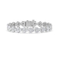 Round Shaped Lab Grown Diamond Cluster Bracelet