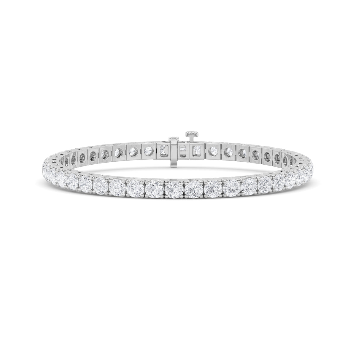Round Shaped Lab Grown Diamond Bracelet