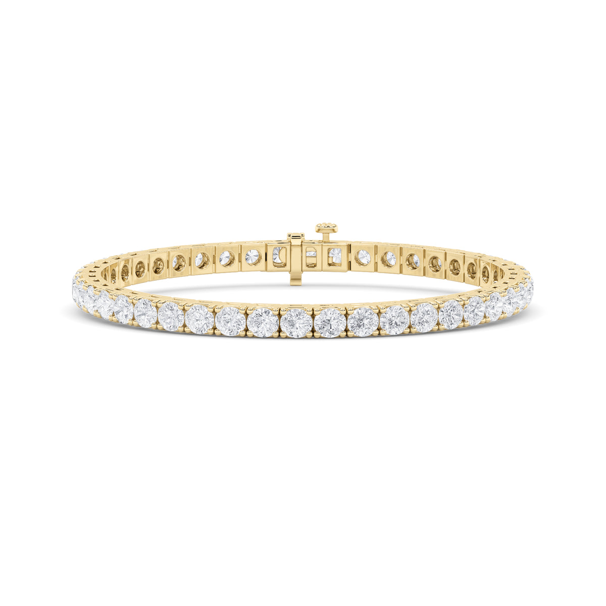 Round Shaped Lab Grown Diamond Bracelet
