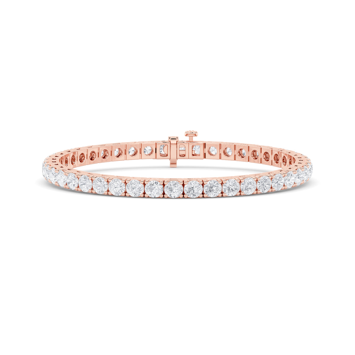 Round Shaped Lab Grown Diamond Bracelet