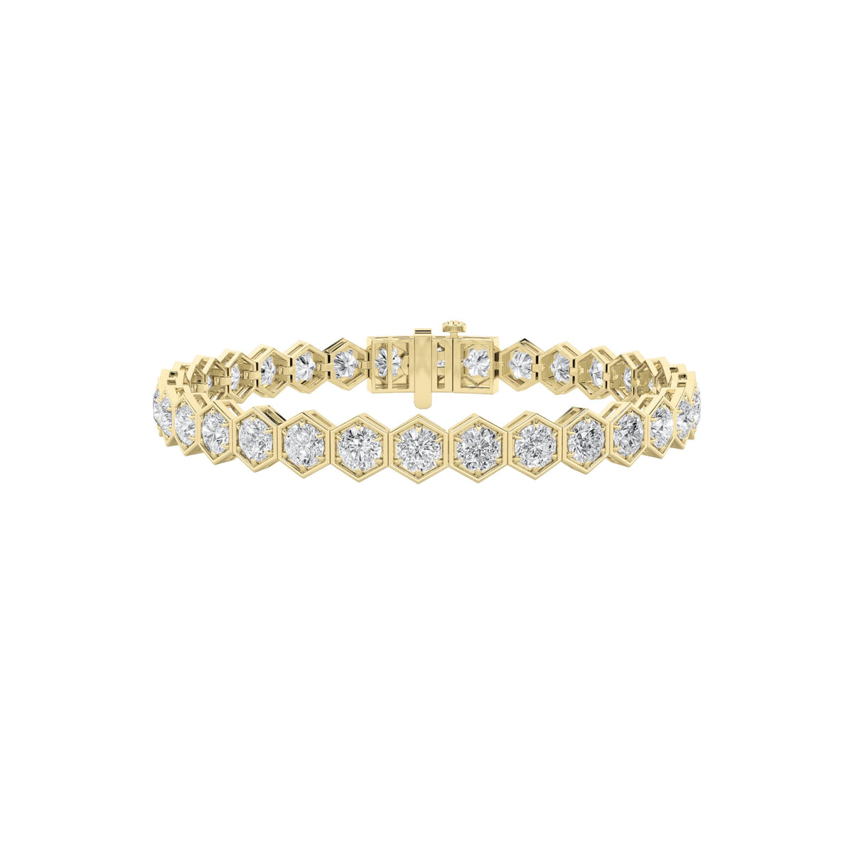 Round Shaped Lab Grown Diamond Bracelet