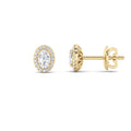 Lab Grown Diamond Halo Stud Earrings