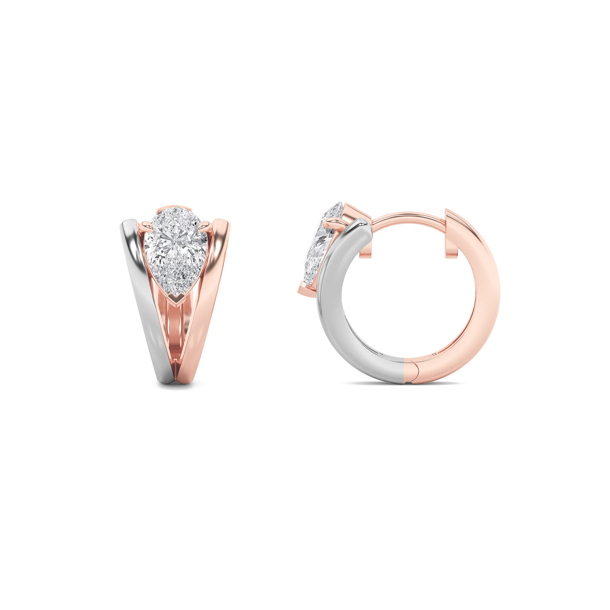 Pear Shaped Lab Grown Diamond Fashion Earrings