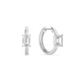 Lab Grown Diamond Solitaire Huggie Earrings