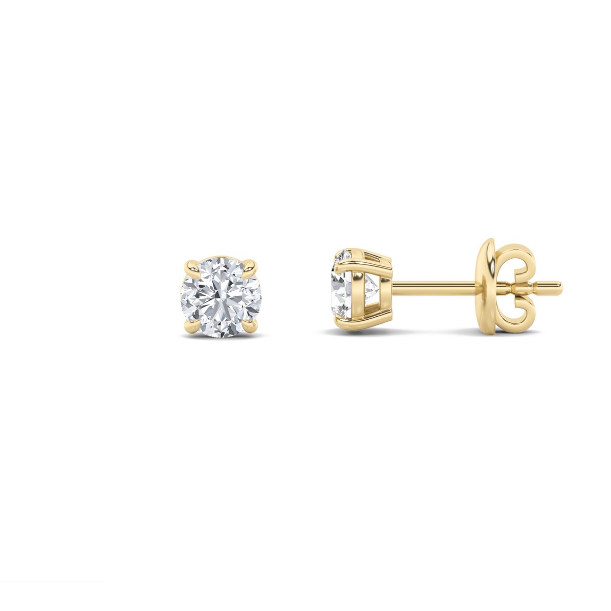 Lab Grown Diamond Classic Basket Set Stud Earrings