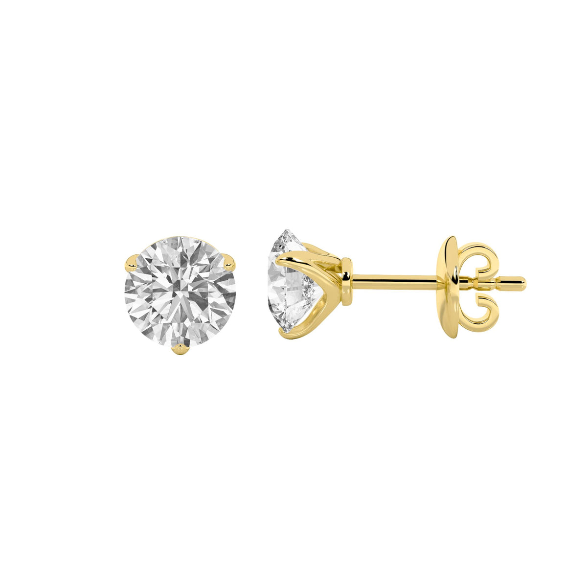Lab Grown Diamond Heart Shaped Earrings