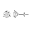 Round Shaped Lab Grown Diamond Martini Stud Earrings