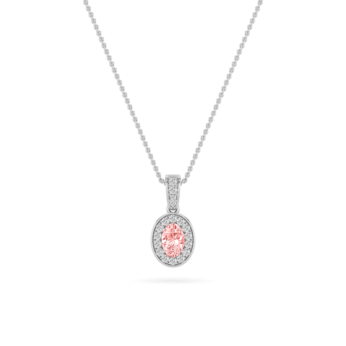 Lab Grown Diamond Halo Pendant