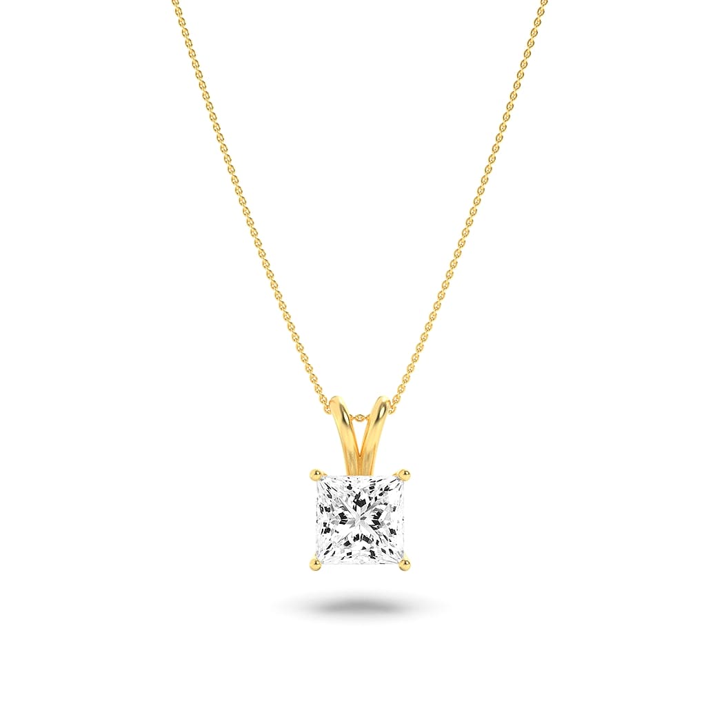 Lab Grown Diamond Split Bale Solitaire Pendant