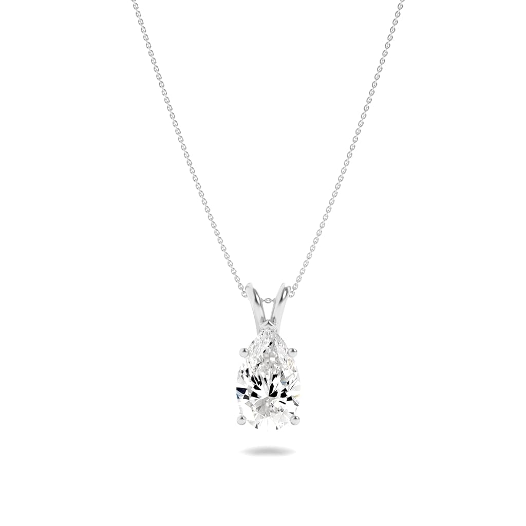 Lab Grown Diamond Split Bale Solitaire Pendant