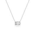 Lab Grown Diamond East West Solitaire Necklace