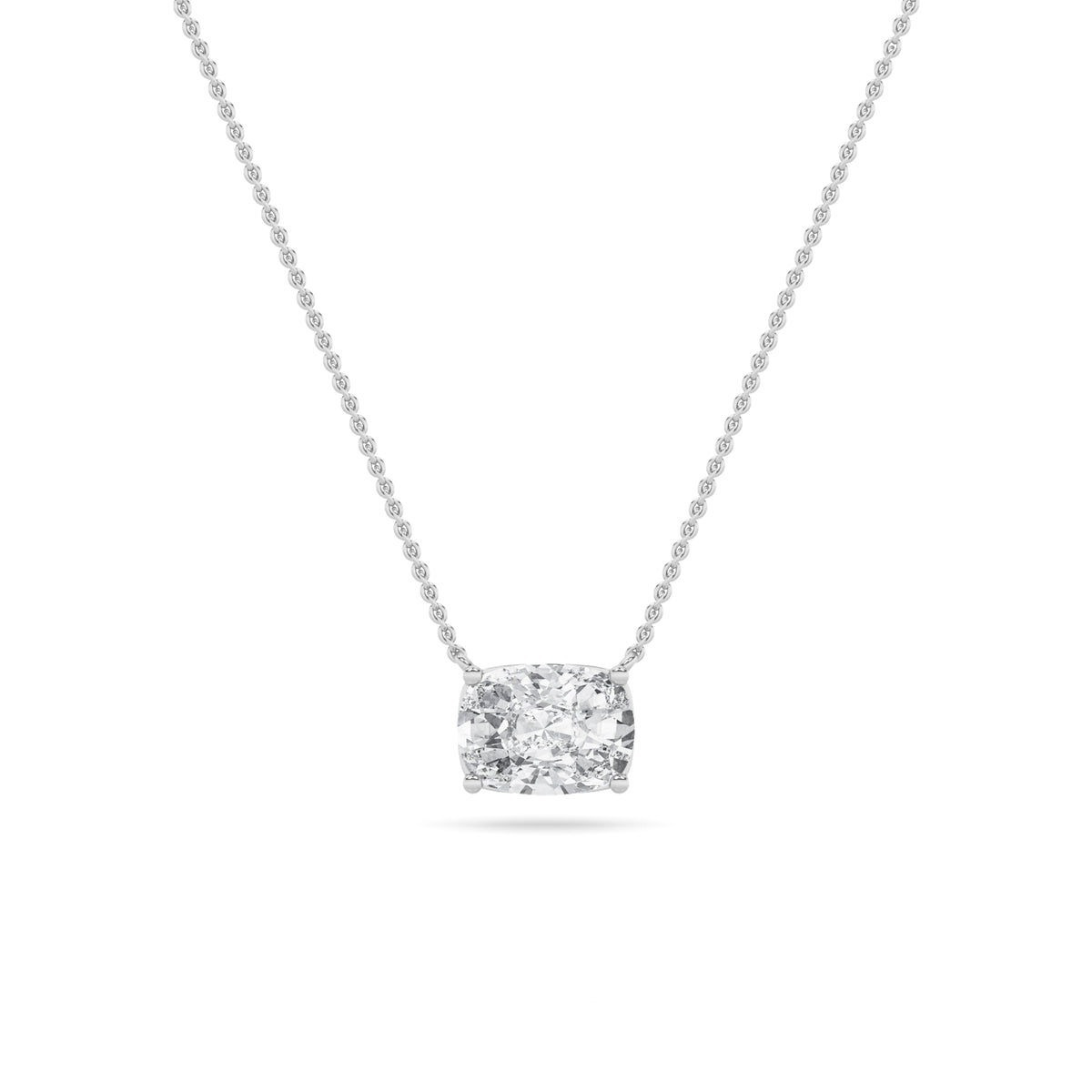 Lab Grown Diamond East West Solitaire Necklace