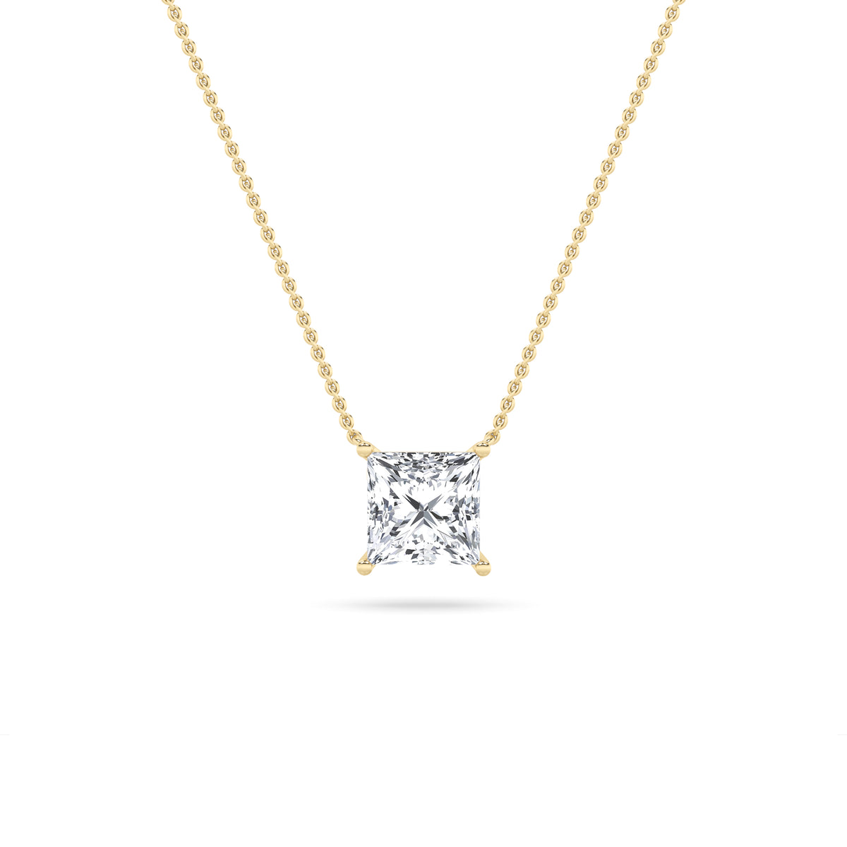 Lab Grown Diamond East West Solitaire Necklace