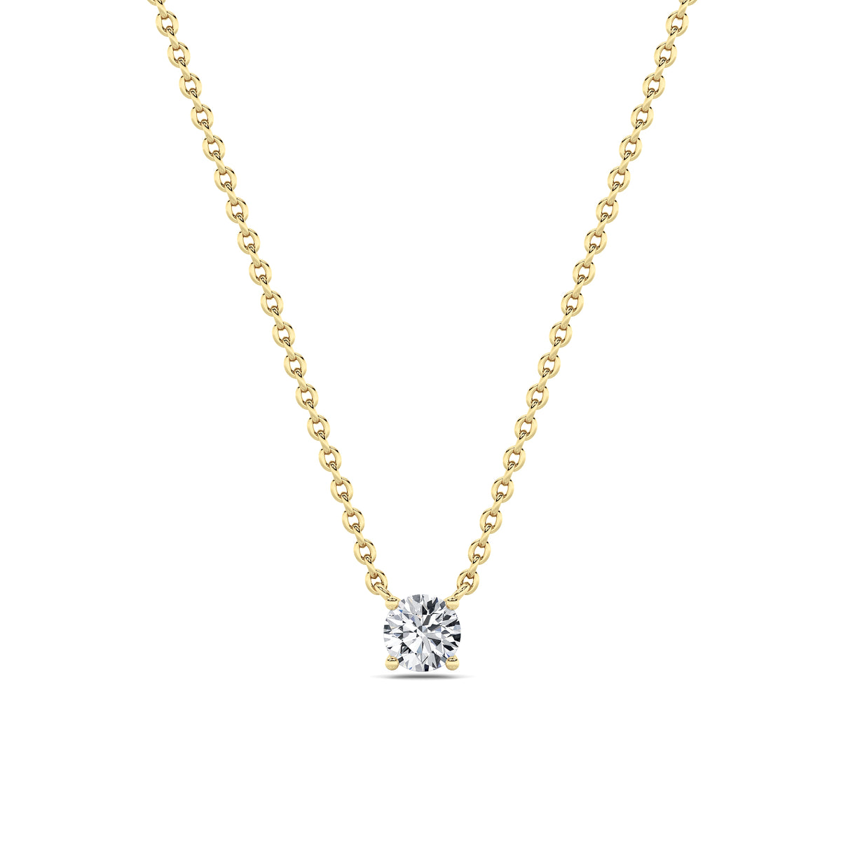 Lab Grown Diamond East West Solitaire Necklace