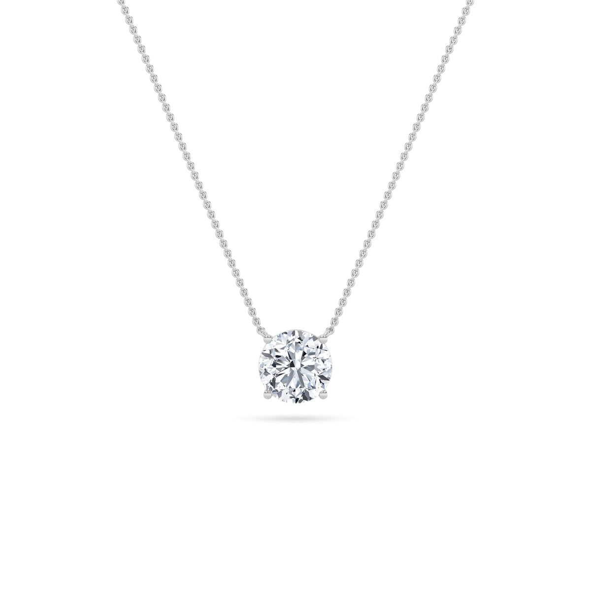 Lab Grown Diamond East West Solitaire Necklace