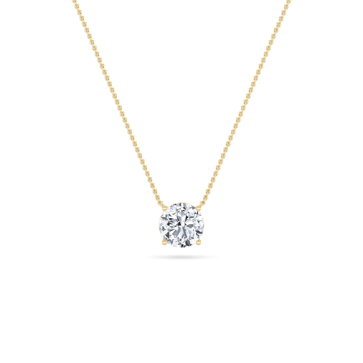 Lab Grown Diamond East West Solitaire Necklace