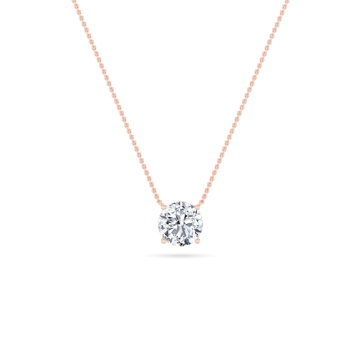 Lab Grown Diamond East West Solitaire Necklace