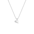 Pear Shaped Lab Grown Diamond Heart Shaped Dangle Pendant