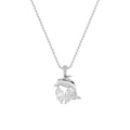 Marquise Shaped Lab Grown Diamond Dolphin Pendant