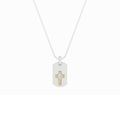 Emerald Shaped Lab Grown Diamond Dog Tag Pendant