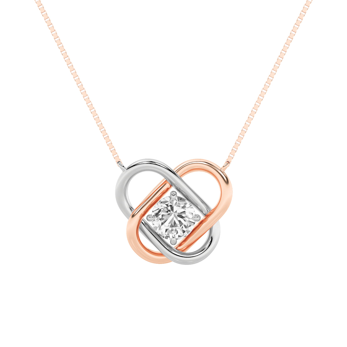 Round Shaped Lab Grown Diamond Necklace
