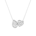 Pear Shaped Lab Grown Diamond Heart Shaped Necklace