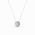 Round Shaped Lab Grown Diamond Solitaire Pendant