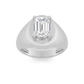 Emerald Shaped Lab Grown Diamond Men's Ring