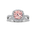 Elongated Cushion Shaped Lab Grown Diamond Ring