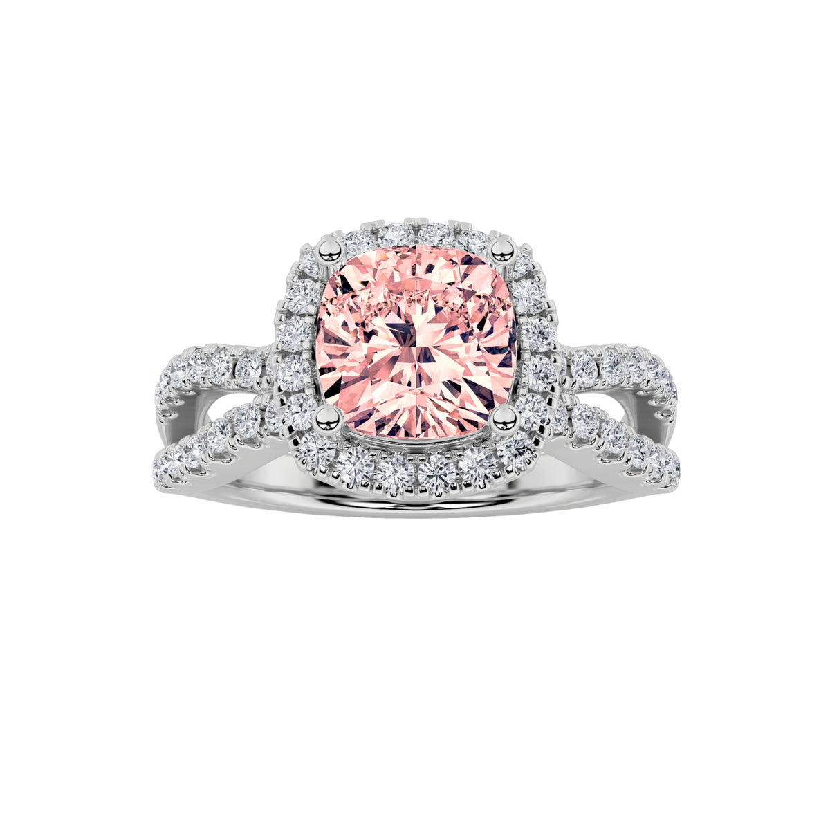 Elongated Cushion Shaped Lab Grown Diamond Ring