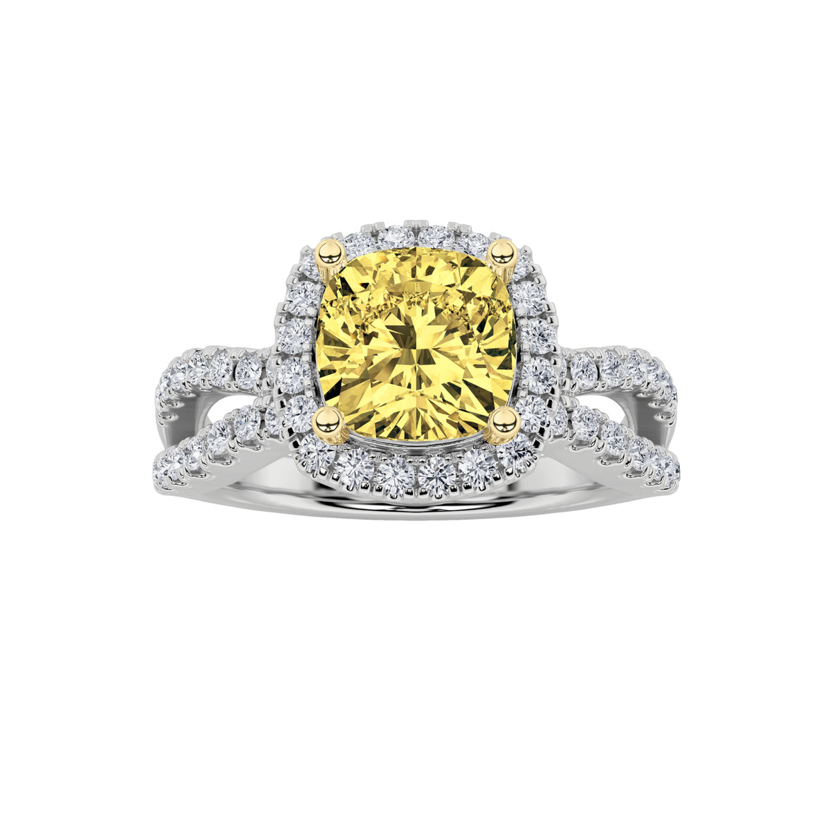 Elongated Cushion Shaped Lab Grown Diamond Ring