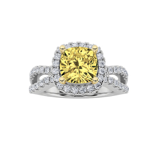 Elongated Cushion Shaped Lab Grown Diamond Ring
