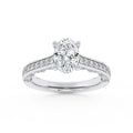 Lab Grown Diamond Accented Engagement Ring