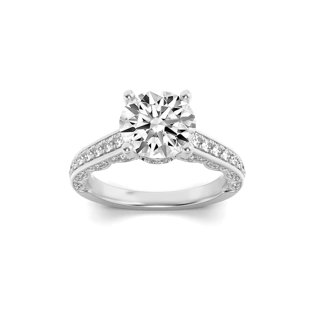 Lab Grown Diamond Accented Engagement Ring