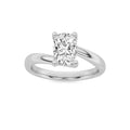 Lab Grown Diamond Bypass Shank Engagement Ring