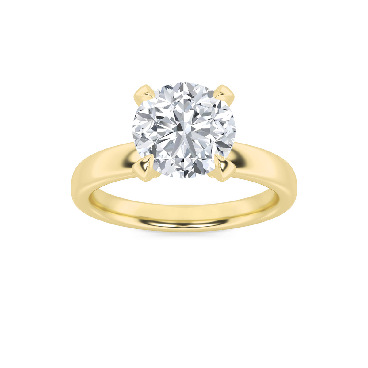 Lab Grown Diamond Hidden Halo Petite Shank Ring