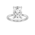 Lab Grown Diamond Hidden Halo Petite Shank Ring