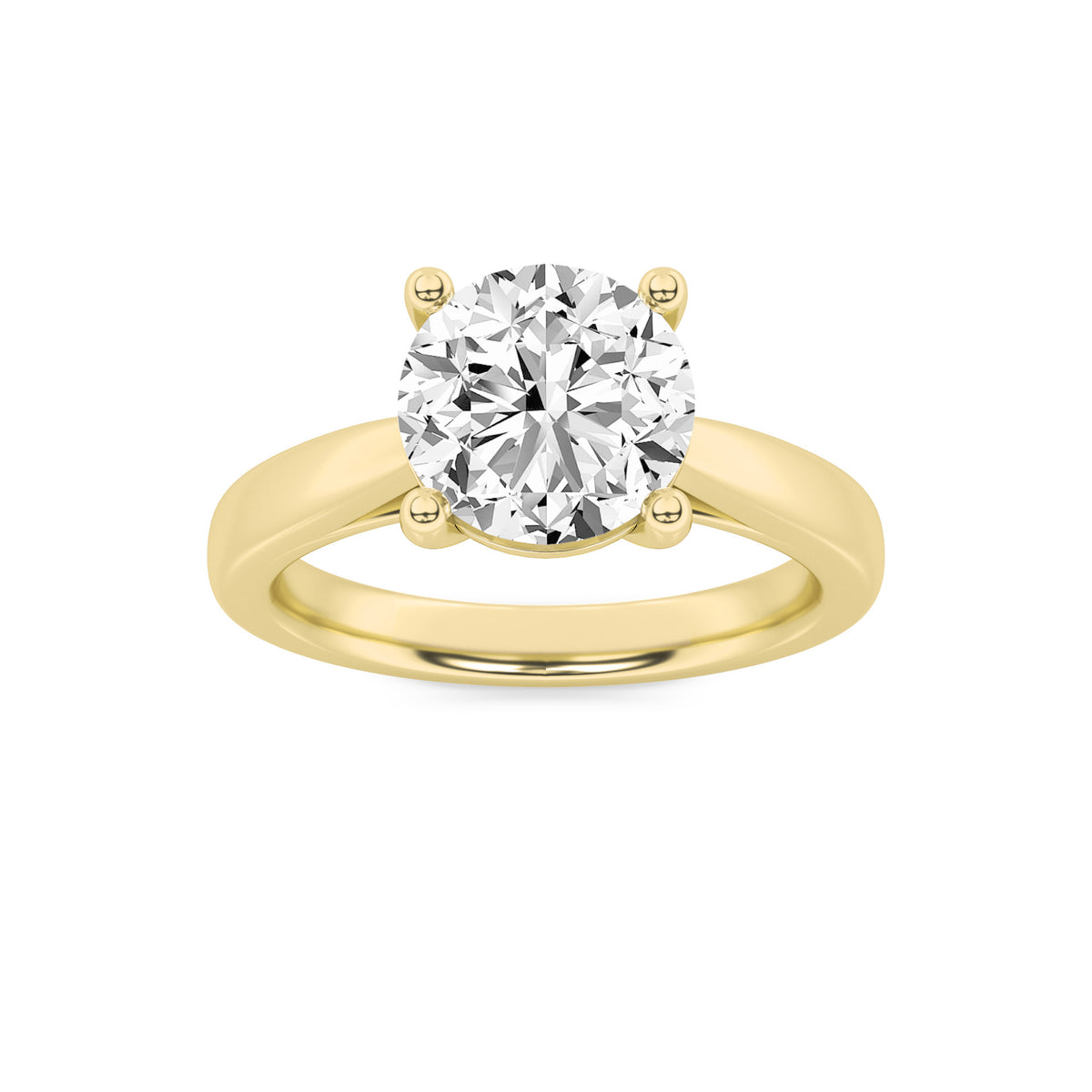 Lab Grown Diamond Classic Shank Solitaire Engagement Ring