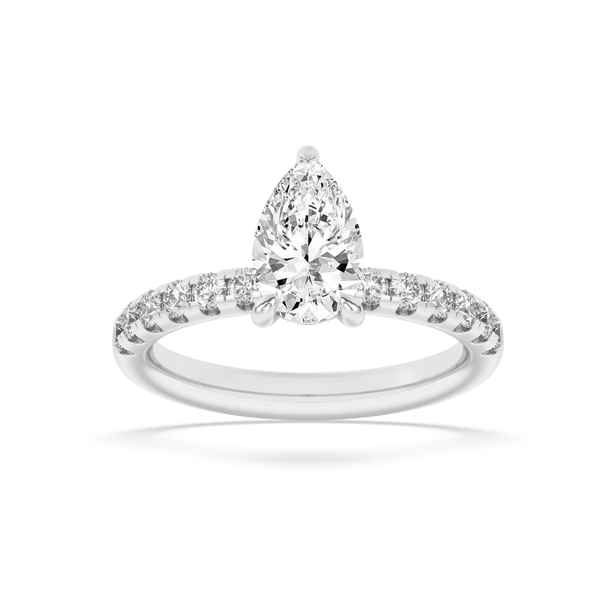 Lab Grown Diamond Hidden Halo Accented Ring